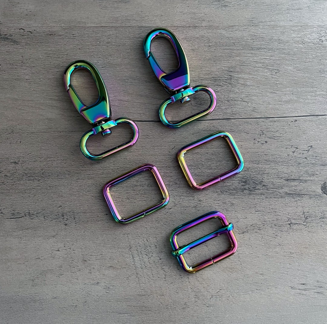 Adjustable Strap Hardware Kit 1 Inch Rectangle Rings Handbags Bag