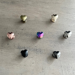 Heart Rivets: 9mm Double Cap Rivets for Bag Making (20/50 Sets)