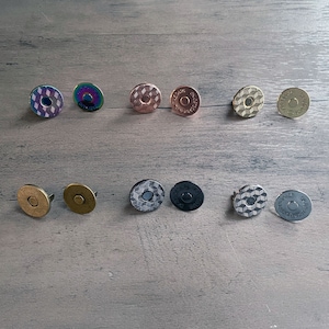 18mm Thin Magnetic Purse Snaps - Closures (5 sets)