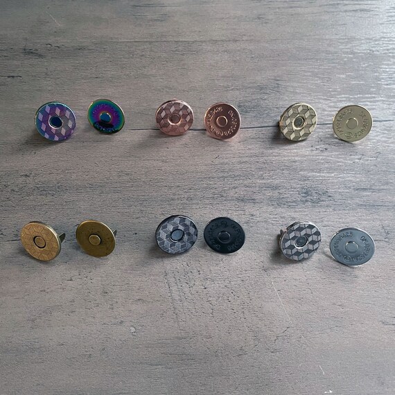 18mm Thin Purse Snaps Closures 5 Sets Etsy