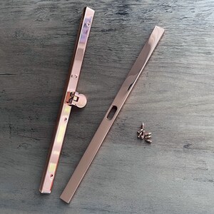 Wallet Clutch frame - 7.5 Inch Rose Gold