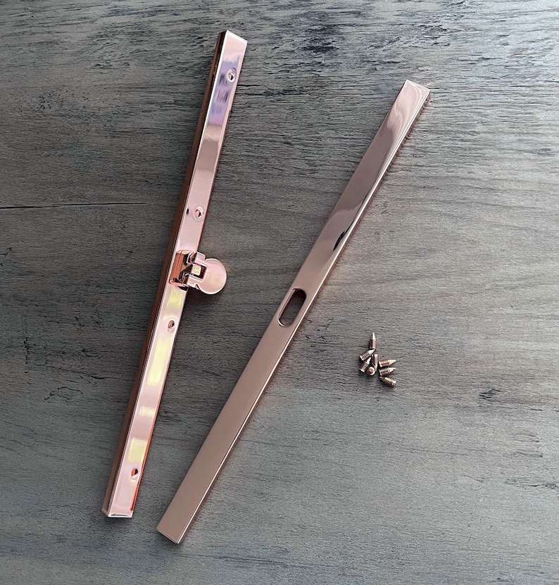 Wallet Clutch frame - 7.5 Inch Rose Gold