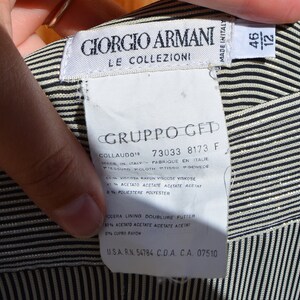 SOLD OUT Vintage 1990s Giorgio Armani Gold and Black Striped Party Trousers image 5
