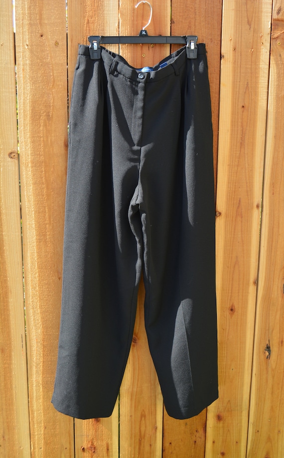 Vintage Y2K Karen Scott Black Pleated Pants