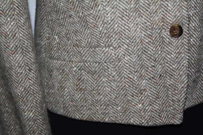 Horst Mandel Berlin Tweed Herringbone Tailored Jacket EUR 38/M UK 12 - Etsy