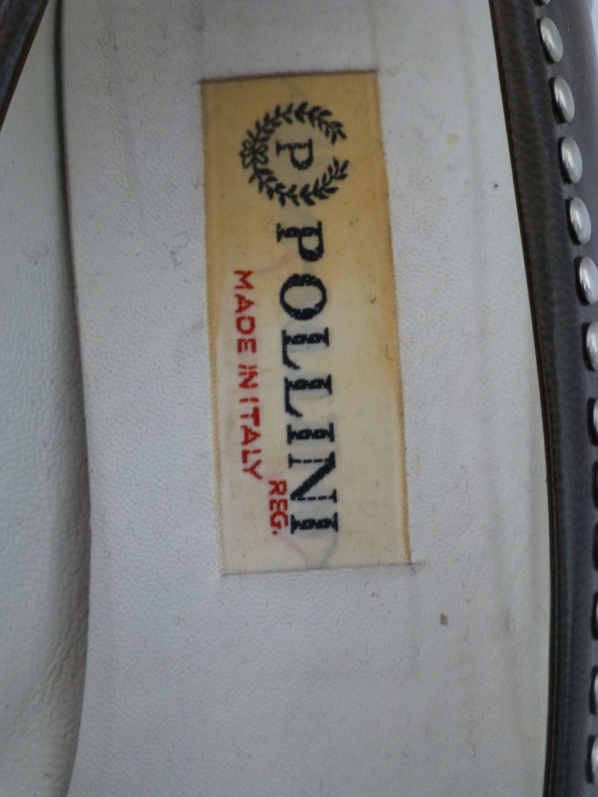 Designer Pollini Vero Cuoio Genuine Vintage Genuine Leather Shoes