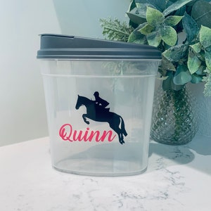 Hunter Horse Treat Container, Personalized Treat Container, Equestrian Gift, Horse Gifts, Horse Treats, Horse Christmas Gift, Barn Gift