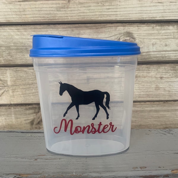 Walking Horse Treat Container, Treat Container, Equestrian Gift, Horse Gifts, Horse Treats, Horse Show Supplies, Horse Supplies, Horse