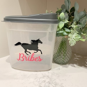 Large Galloping Horse Treat Container, Treat Container, Equestrian Gift, Horse Gifts, Horse Treats, Horse Show Supplies, Horse Supplies