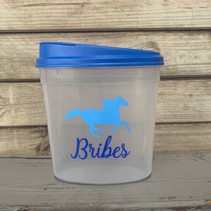 Galloping Horse Treat Container, Treat Container, Equestrian Gift, Horse Gifts, Horse Treats, Horse Show Supplies, Horse Supplies