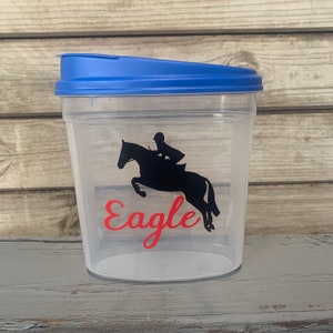 Hunter Horse Treat Container, Personalized Treat Container, Equestrian Gift, Horse Gifts, Horse Treats, Horse Christmas Gift, Barn Gift *