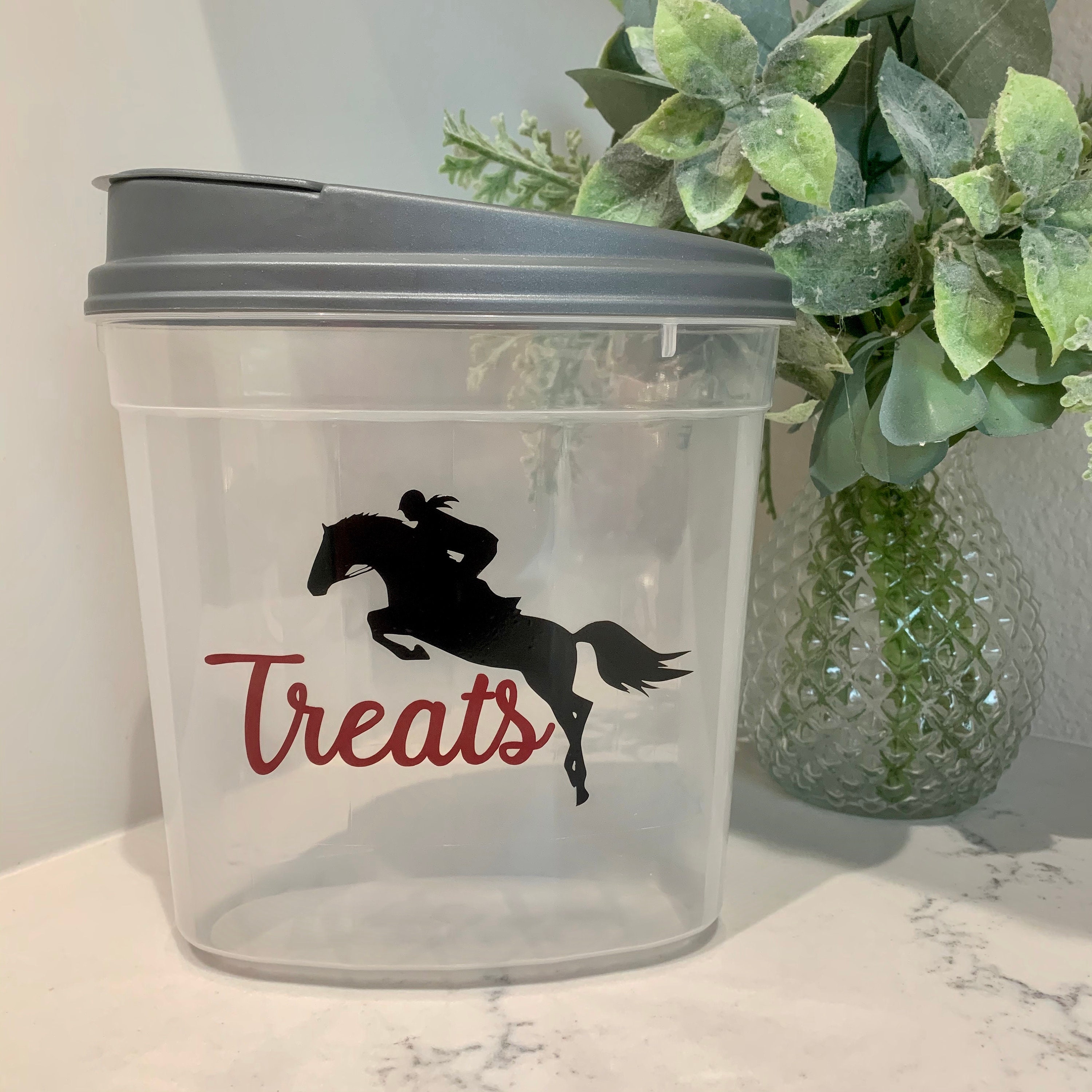 Jumper Horse Treat Container Treat Container Equestrian Etsy