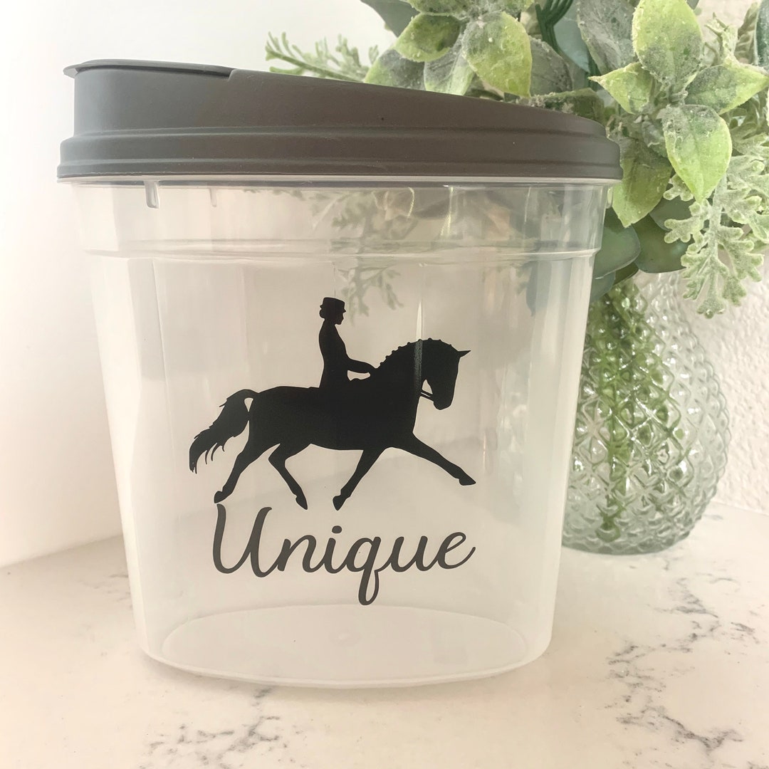 Dressage Horse Treat Container, Treat Container, Equestrian Gift, Horse