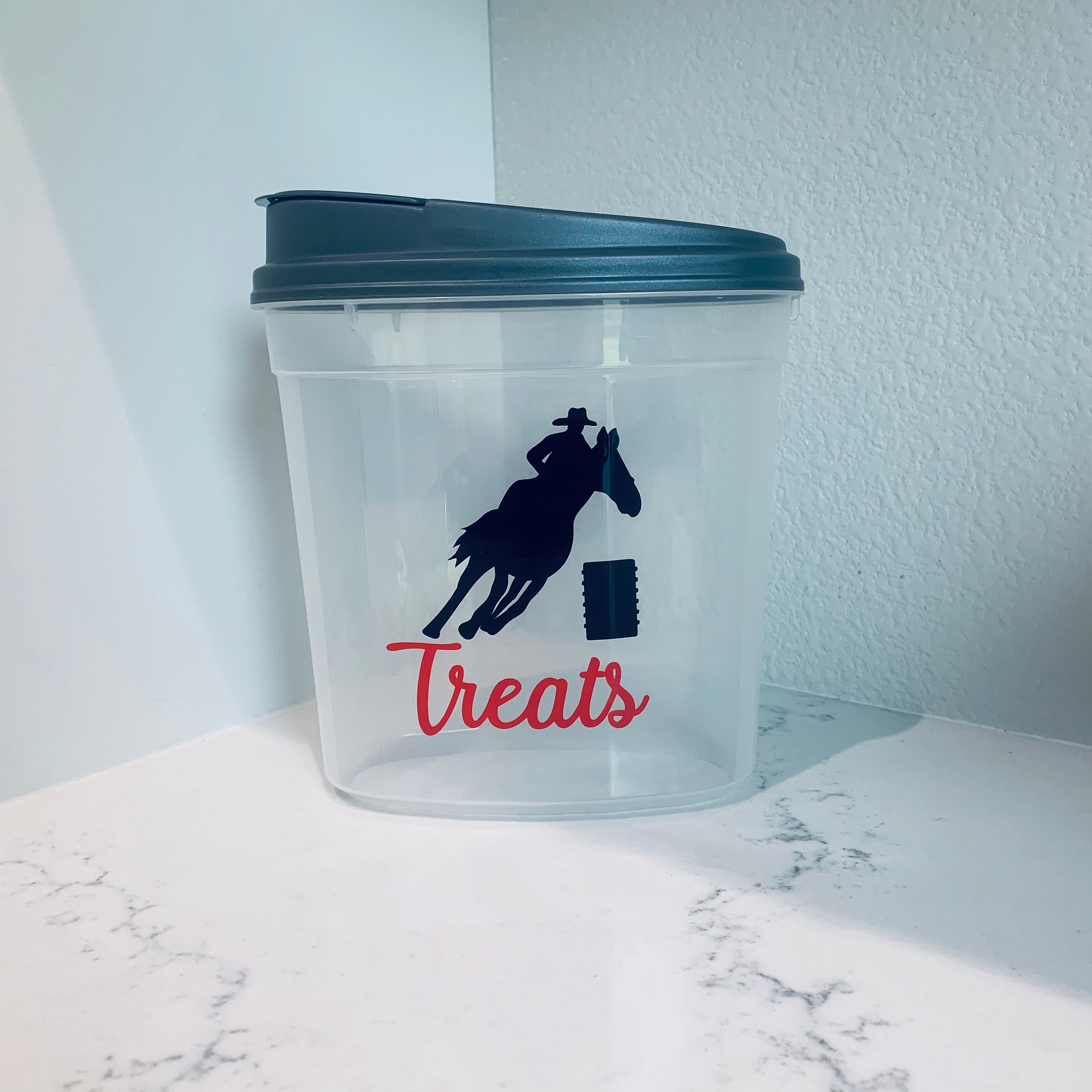 Barrel Horse Treat Container Treat Container Equestrian - Etsy
