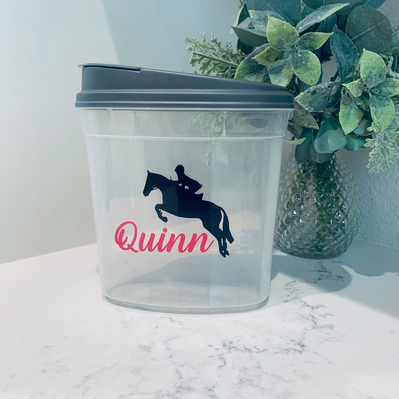 Hunter Horse Treat Container Treat Container Equestrian Etsy