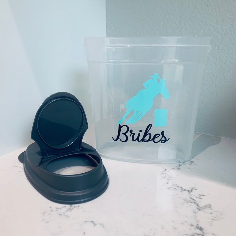 Barrel Horse Treat Container Treat Container Equestrian Etsy