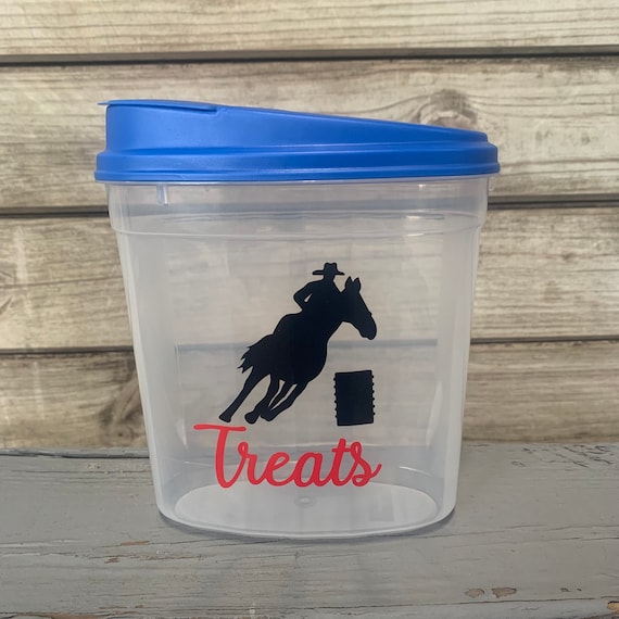 Barrel Horse Treat Container Treat Container Equestrian Etsy