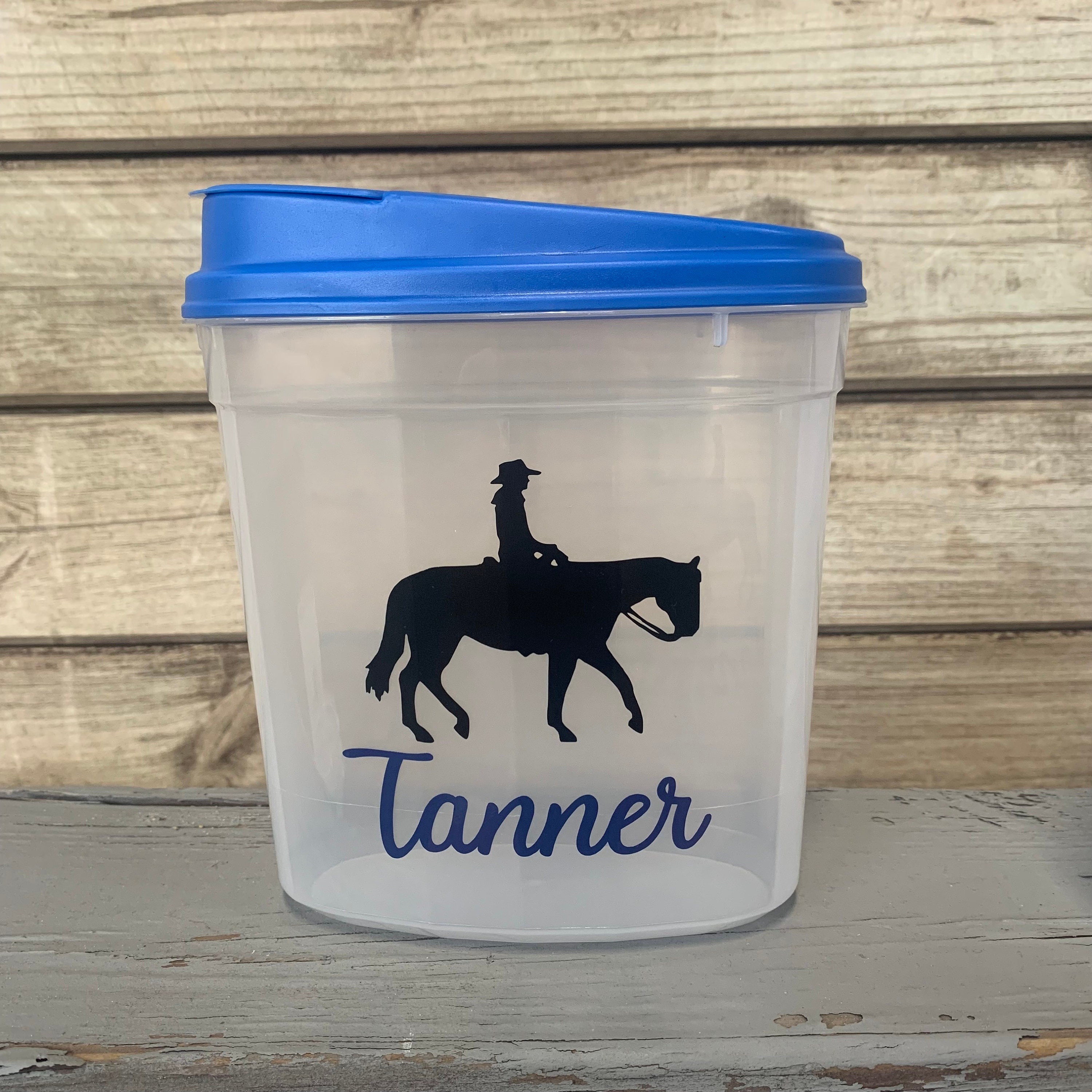Western Horse Treat Container Treat Container Equestrian Etsy