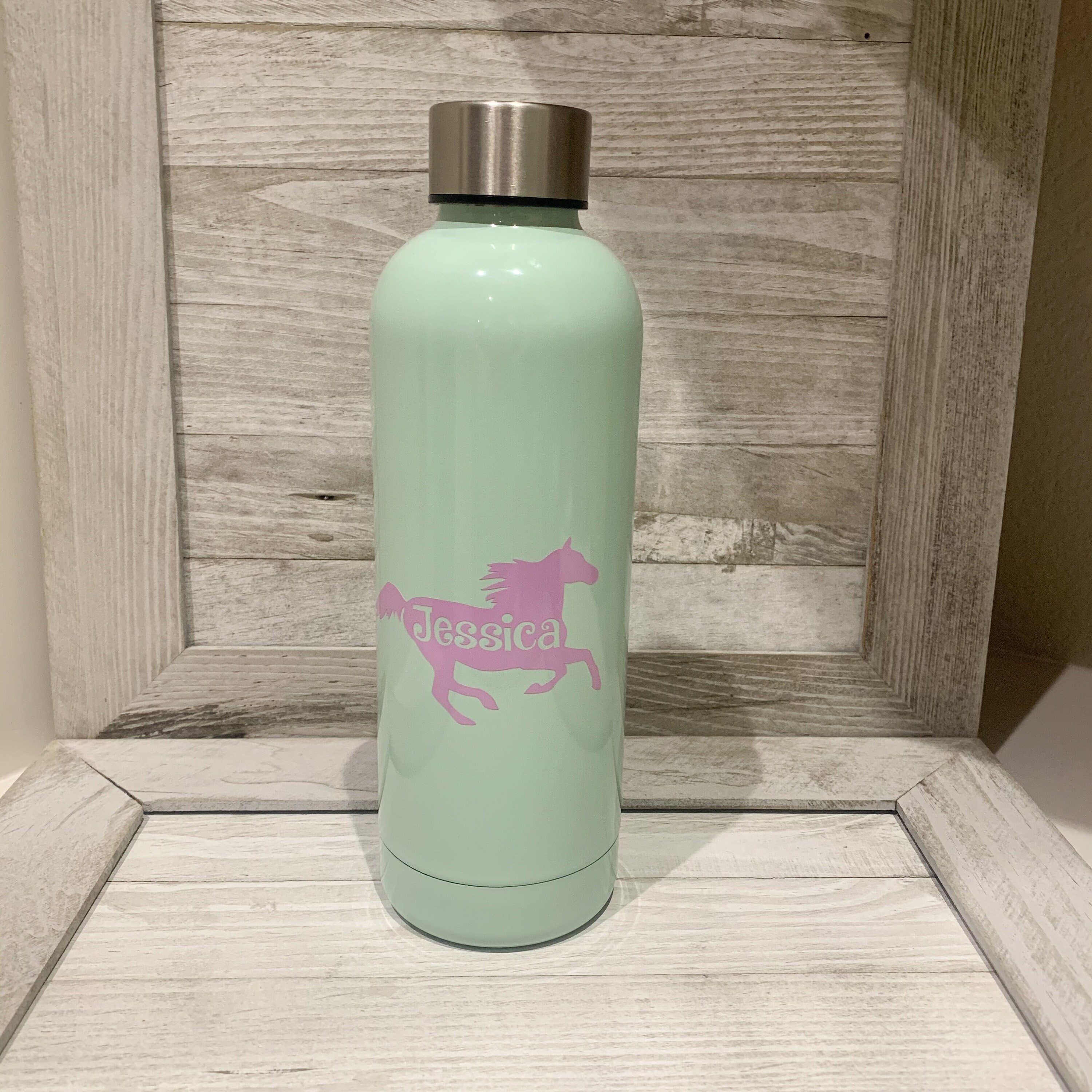 Mint Horse Water Bottle Custom Water Bottle Horse Gift Etsy