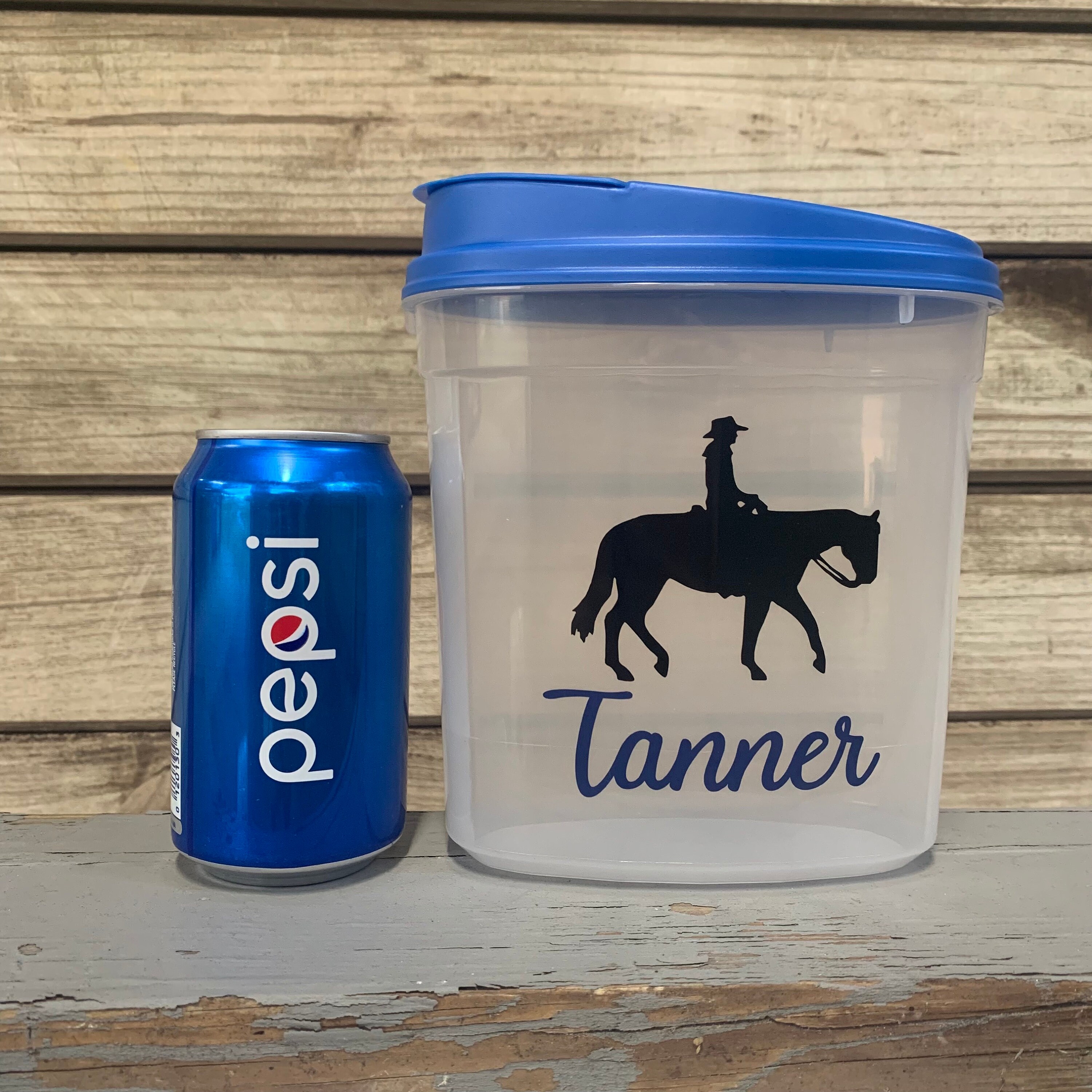 Western Horse Treat Container Treat Container Equestrian Etsy