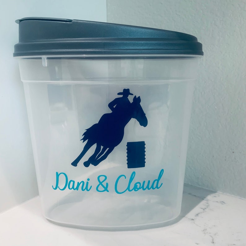 Barrel Horse Treat Container Treat Container Equestrian Etsy