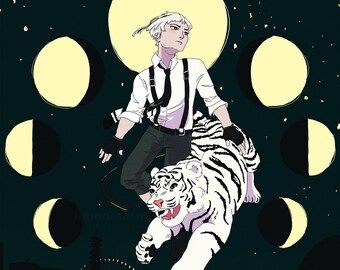 Nakajima Atsushi Beast Beneath the Moonlight Print // 8.5