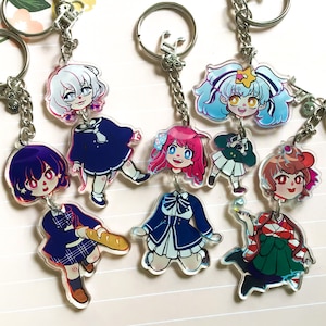 Zombie Land Saga Dangling 2.5&quot; Acrylic Keychains