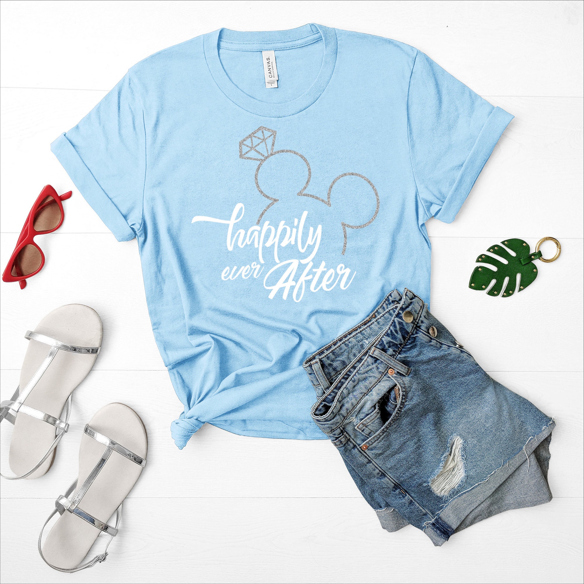 Happily Ever After Mickey Ring Disney Unisex T Shirt Disney Etsy Canada