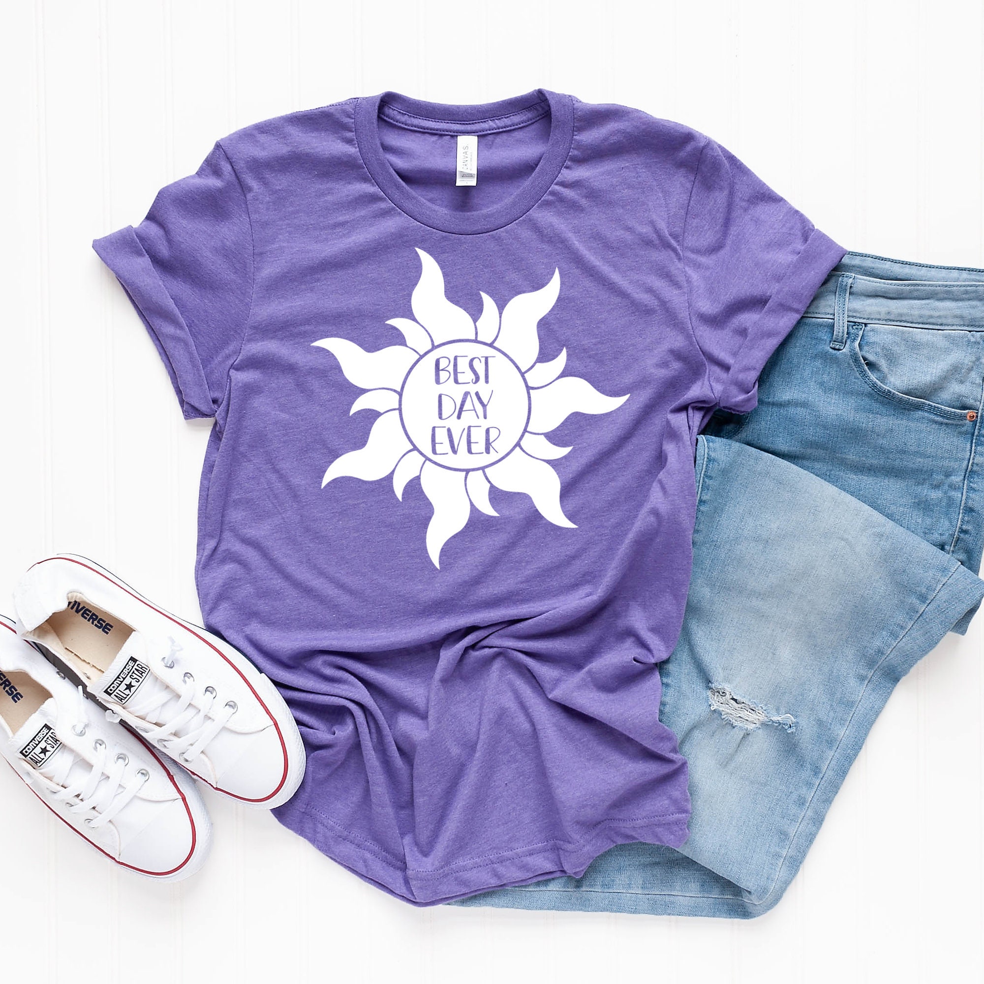 Best Day Ever Tangled Sun Disney Unisex T-shirt // Tangled | Etsy