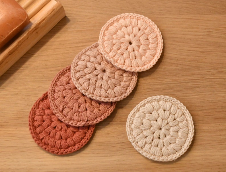 Set aus 5 Stk. Abschminkpads Kosmetikpads Wattepads zerowaste makeupremovers wiederverwendbar makeuppads nachhaltig Wattepads Biocotton Bild 8