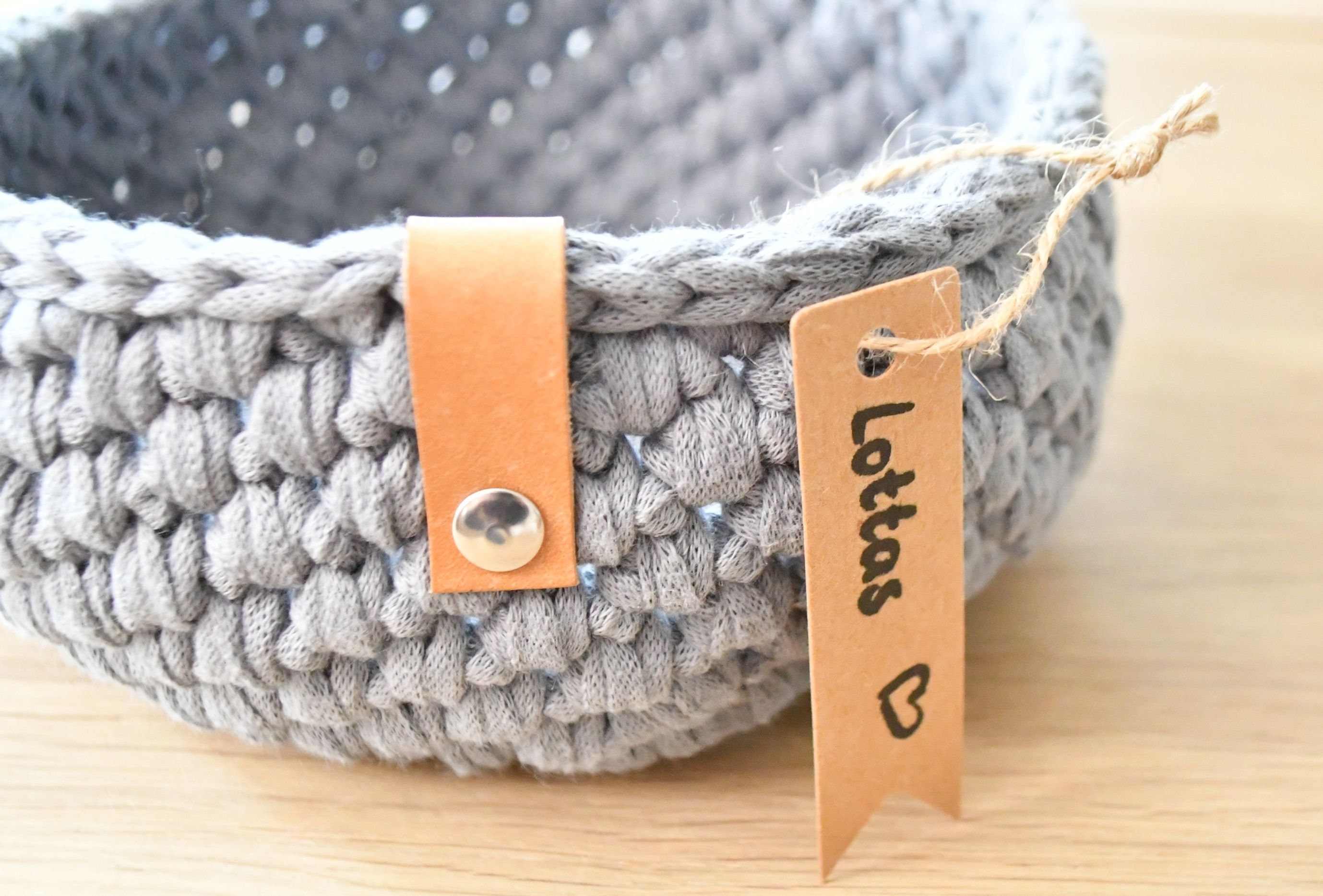 Cesta de ganchillo almacenamiento cesta textil hecha de cesta | Etsy