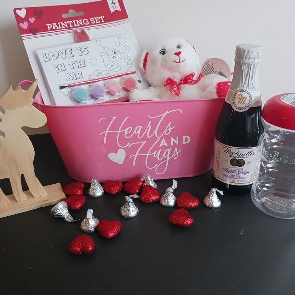 Paint and Sip Basket Etsy