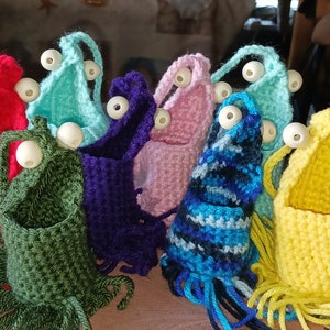 Rear view crocheted Yip Yip
