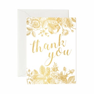 37 Blank Floral Thank You Cards White Envelopes Bridal, Baby Showers, Business Bonus 24K Gold Card Perfect Mothers Day Gift image 5
