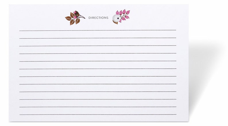 Thick Card Stock by Polite Society Double Sided 4x6 Recipe Cards Refill Set 55 Pack