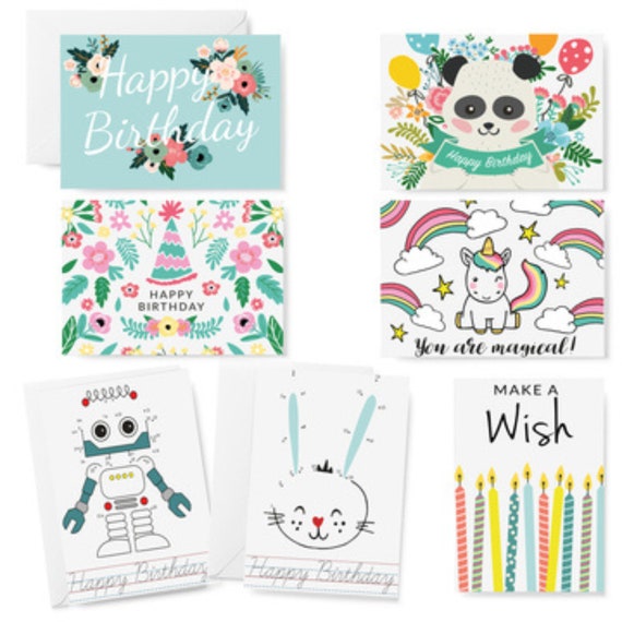 Happy Birthday Cards Variety Pack 42 Pack Bulk Box Set of Etsy