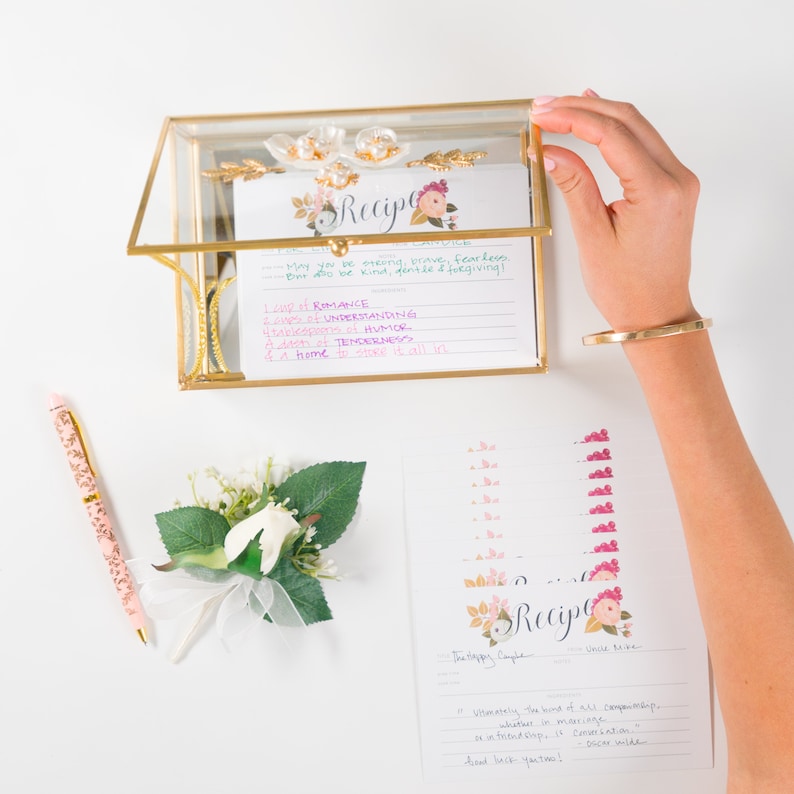 Thick Card Stock by Polite Society Double Sided 4x6 Recipe Cards Refill Set 55 Pack