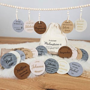 Personalisierte Frühchen Meilensteine aus Filz, individuelles Geschenk zur Geburt, Babygeschenk, Baby-Meilensteine Frühgeborene Lillefaktum