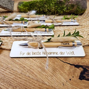 Kugelschreiber personalisiert Geschenk für Hebamme, Dankeschön an NEO-Station, Pflegefachkraft, Lehrer, Erzieher, individuelles Geschenk