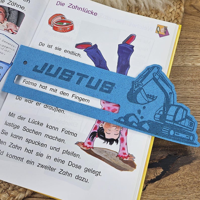 Personalized reading aid for beginning readers at the start of school, first day of school, school cone, first day of school, digger, tractor, tiger, football, dragon, fox, dinosaur image 2