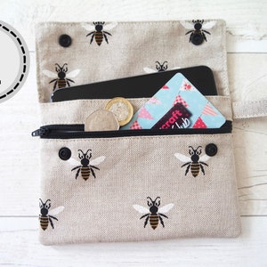Pochette, piccola custodia con cerniera, regalo fai da te, modello di cucito PDF, download istantaneo.