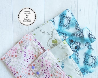 Nappy Clutch PDF sewing pattern, instant download, perfect for beginners.