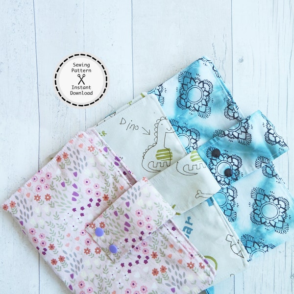 Nappy Clutch PDF sewing pattern, instant download, perfect for beginners.