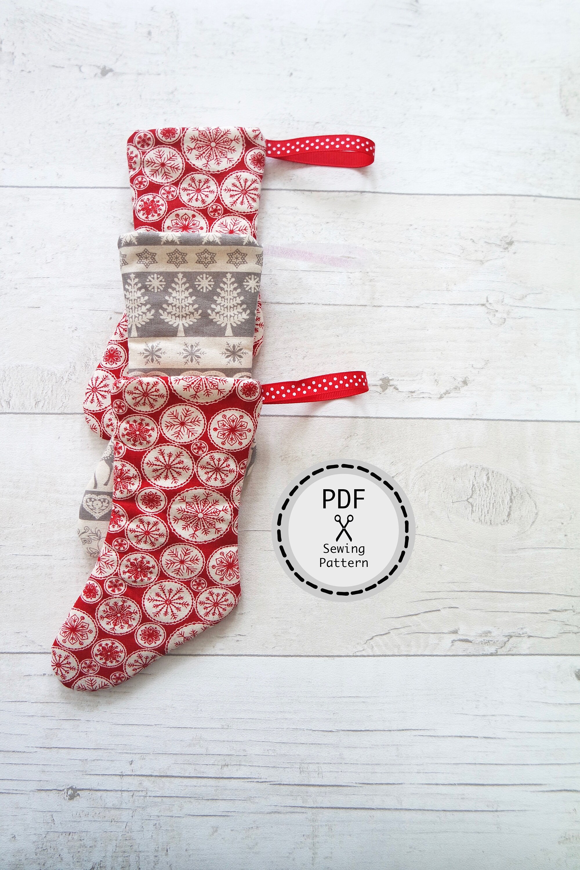 Mini Stocking PDF Sewing Pattern Instant Download Perfect | Etsy