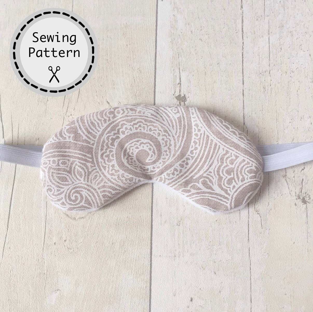 Eye Mask Paper Pattern / Sleep Mask Paper Sewing Pattern Etsy