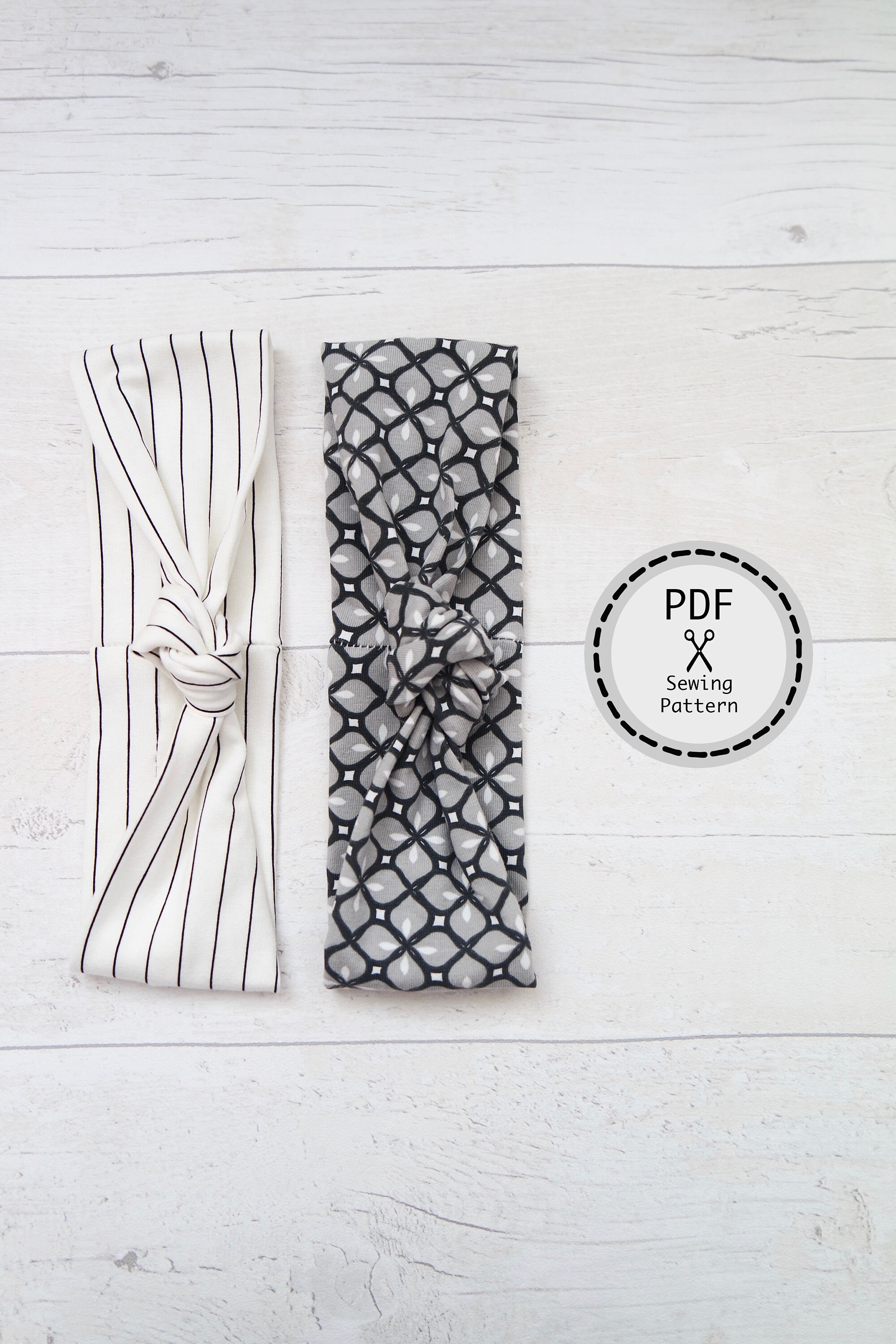 Knot Headband PDF Sewing Pattern, Adult Size Instant Download, Perfect ...