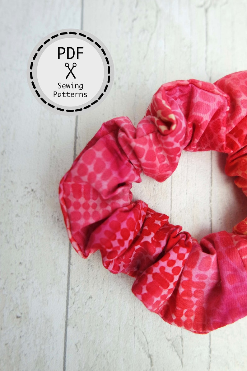 Hair Scrunchie PDF Sewing Pattern Instant Download Perfect | Etsy