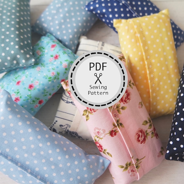 Pocket Tissue Cover PDF Sewing Pattern, instant download, perfect for beginners.
