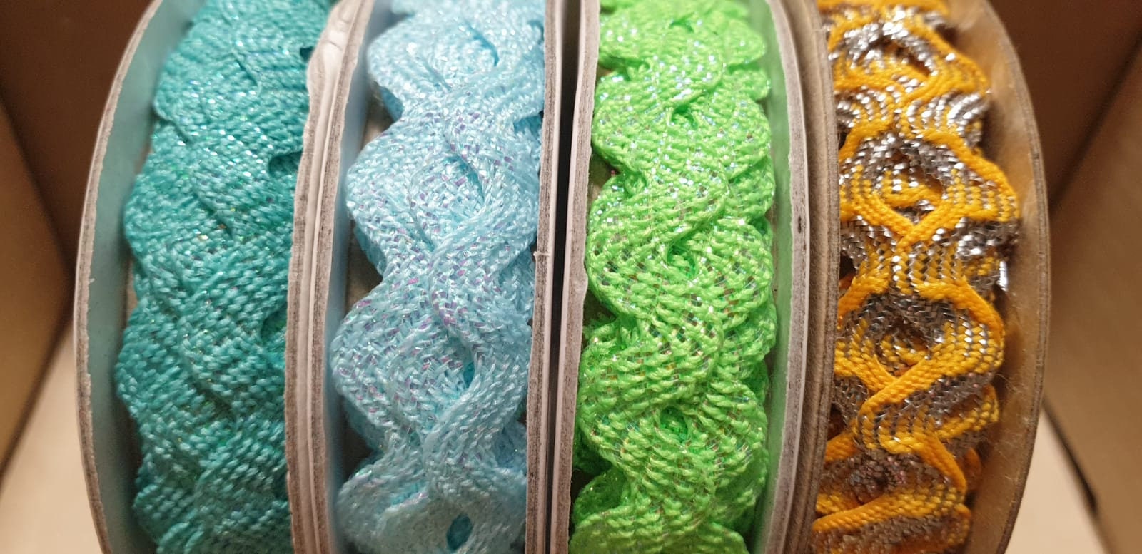 Sarah Bray Ric Rac Ribbon 6mm Metallic Glitter Ric Rac Ribbon, Trimming, Braid, Quality Fabric ...