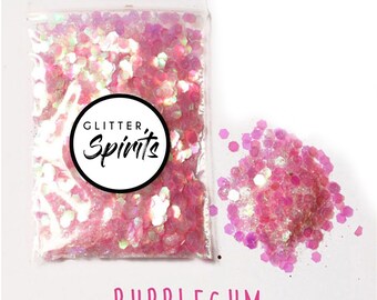 Brillo iridiscente metálico grueso de chicle, Para baba de mantequilla, Cosmética, Festivales, Maquillaje creativo, Baba y manualidades, Plur, Empanadas